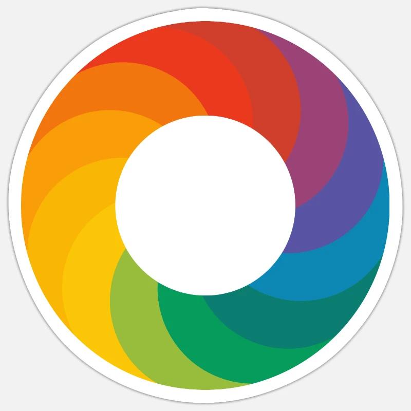 Rainbow Ring - Logo Sticker taille S (10 x 10 cm)