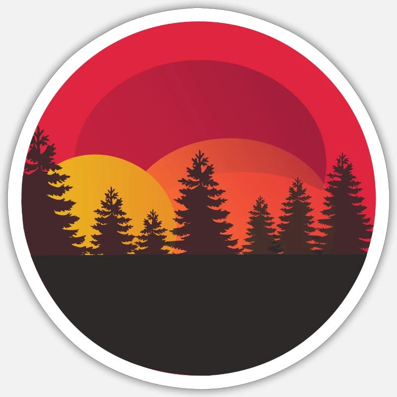 Timber - Sticker size S (10 x 10 cm) - white matte