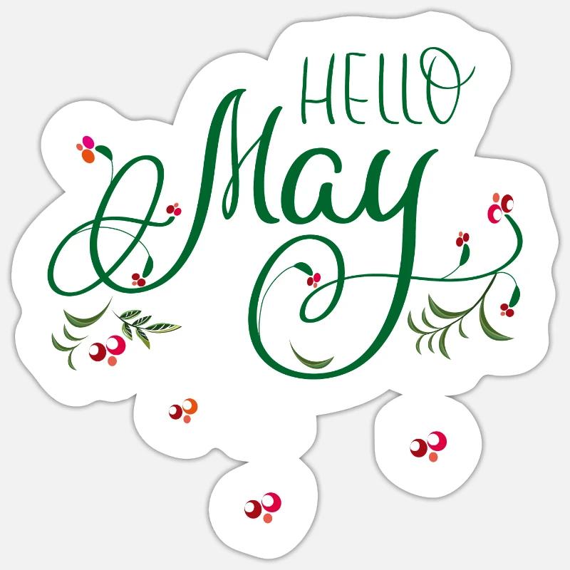 May, month, spring Sticker size S (10 x 10 cm)