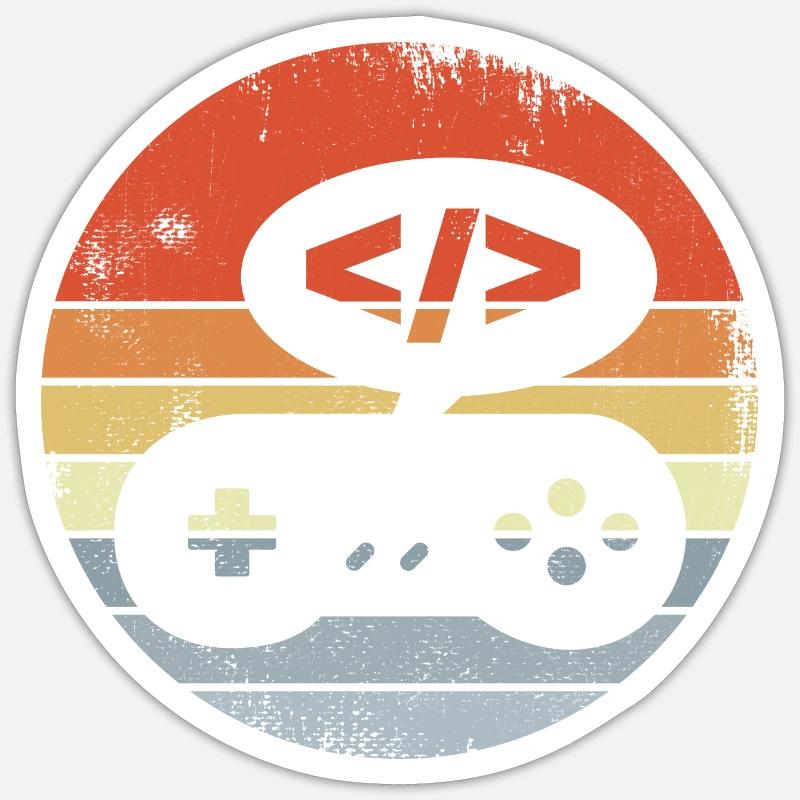 Game Designer - Sticker Größe S (10 x 10 cm) - Mattweiß