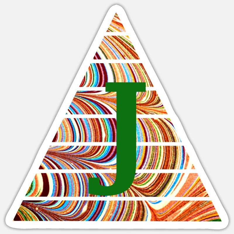 Dreieck E 56 J - Sticker taille S (10 x 10 cm) - blanc mat