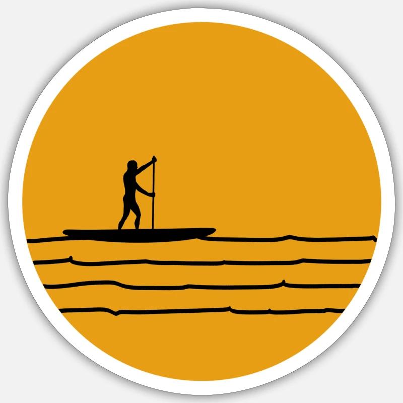SUP - Sticker Größe S (10 x 10 cm) - Mattweiß
