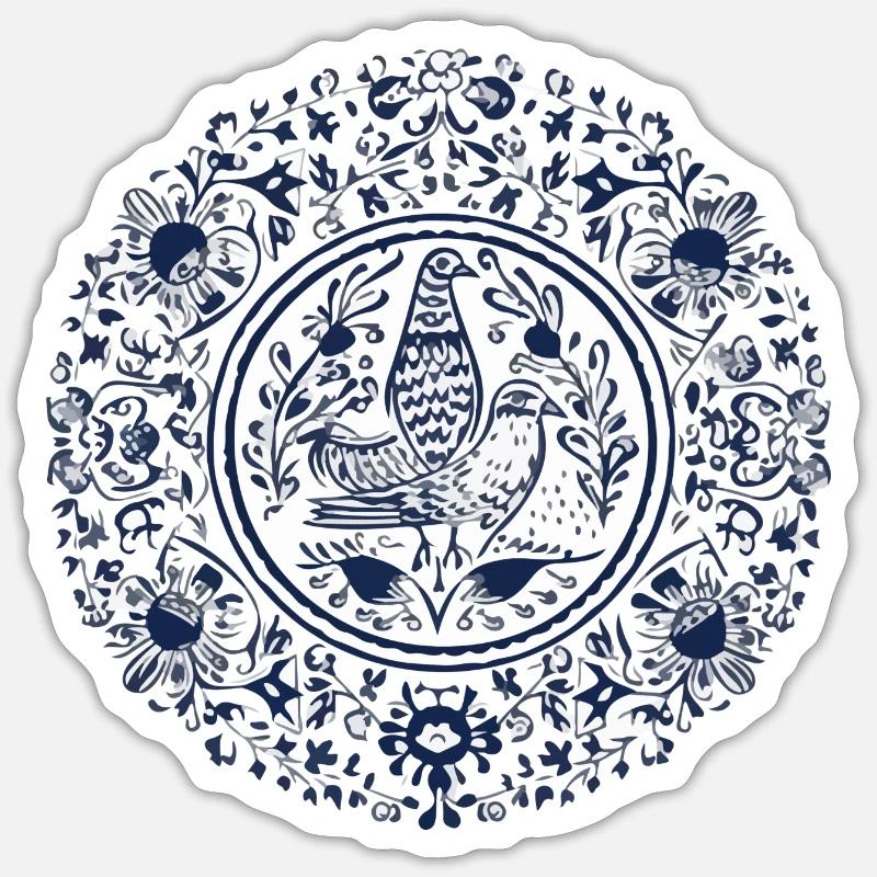 Portuguese folklore - Sticker size S (10 x 10 cm) - white matte