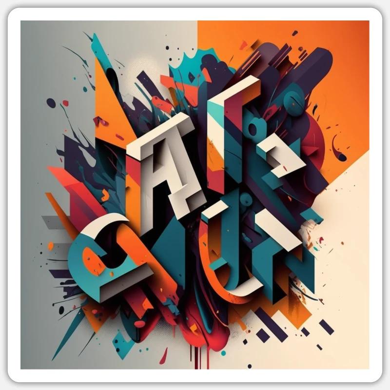 Graffiti Sticker Größe S (10 x 10 cm)