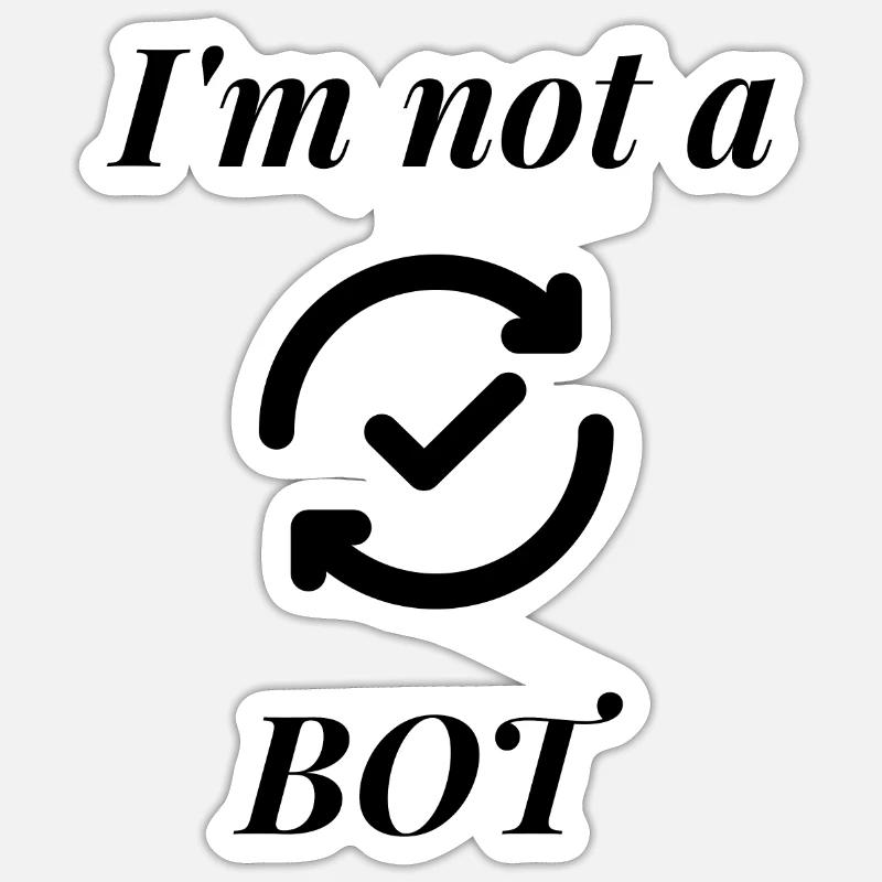 Bot de internet Sticker taille S (10 x 10 cm)