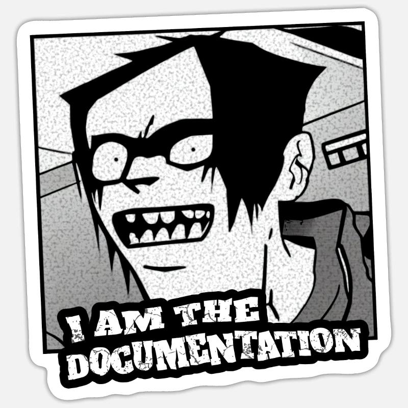 I am the documentation Sticker size S (10 x 10 cm)