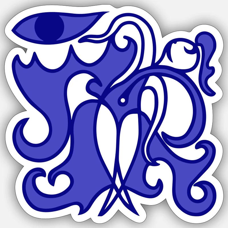 Luftige Emotionen. In Leichtigkeit eingefangen - Sticker Größe S (10 x 10 cm) - Mattweiß