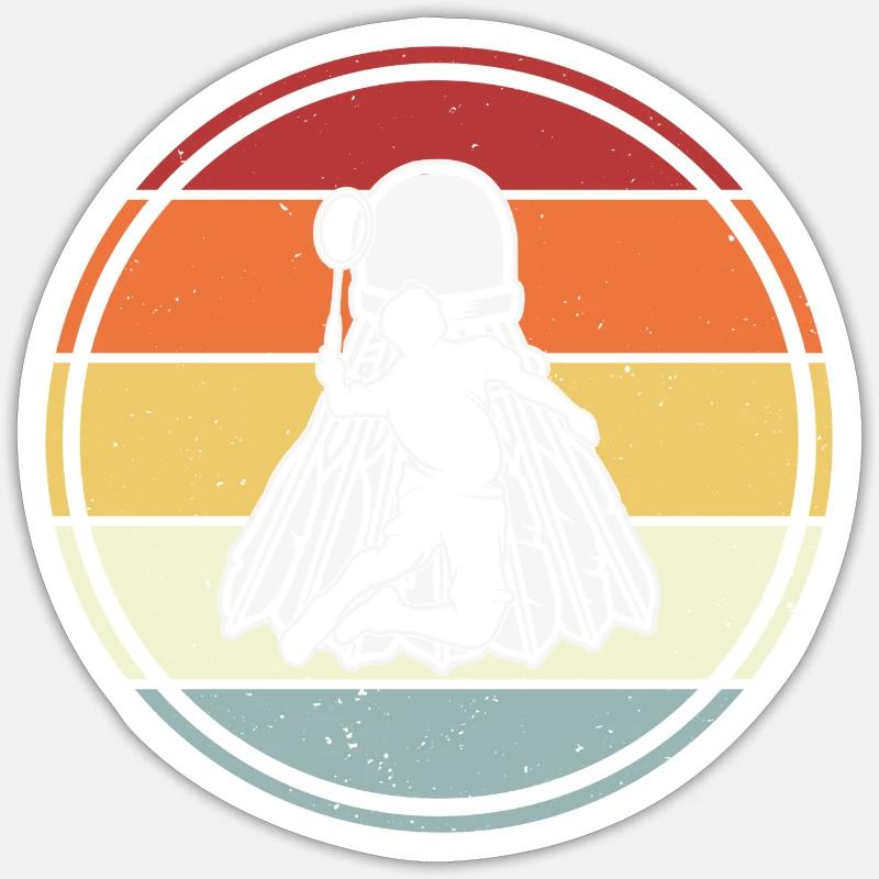 Badminton - Sticker size S (10 x 10 cm) - white matte