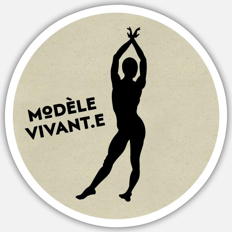 Live model Sticker size S (10 x 10 cm)