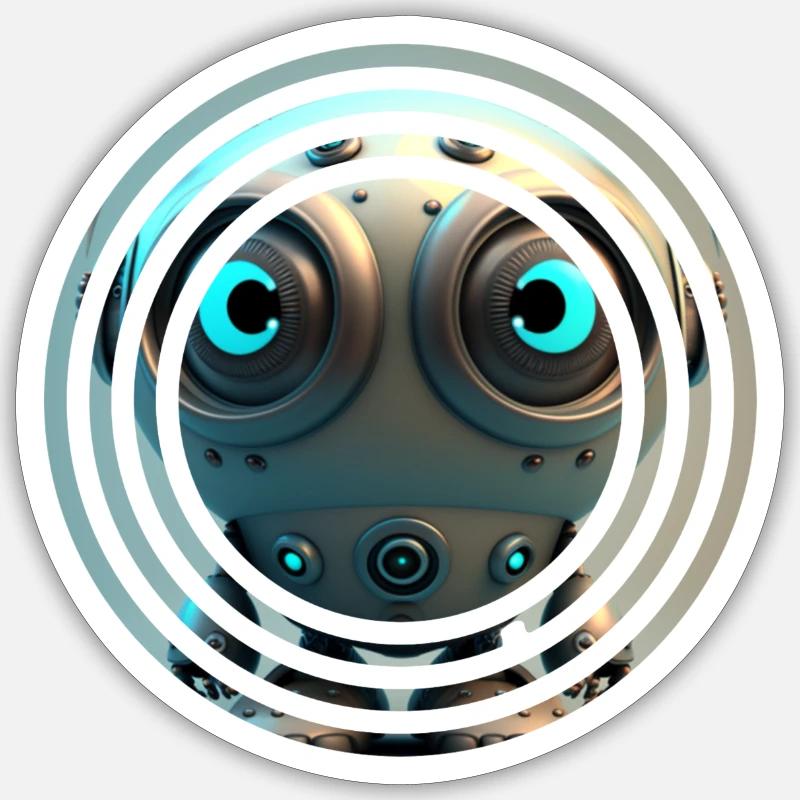 Dans le robot Sticker taille S (10 x 10 cm)