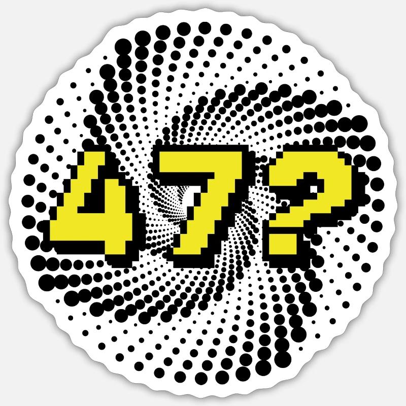 wirbelwind 47 - Sticker Größe S (10 x 10 cm) - Mattweiß