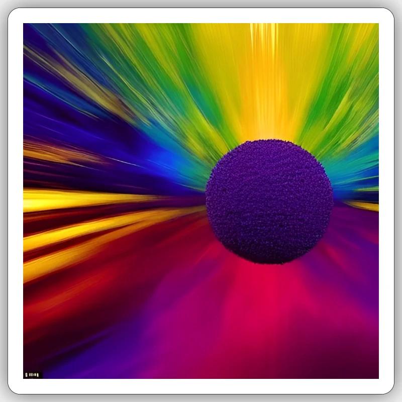 Explosion de couleurs Sticker taille S (10 x 10 cm)