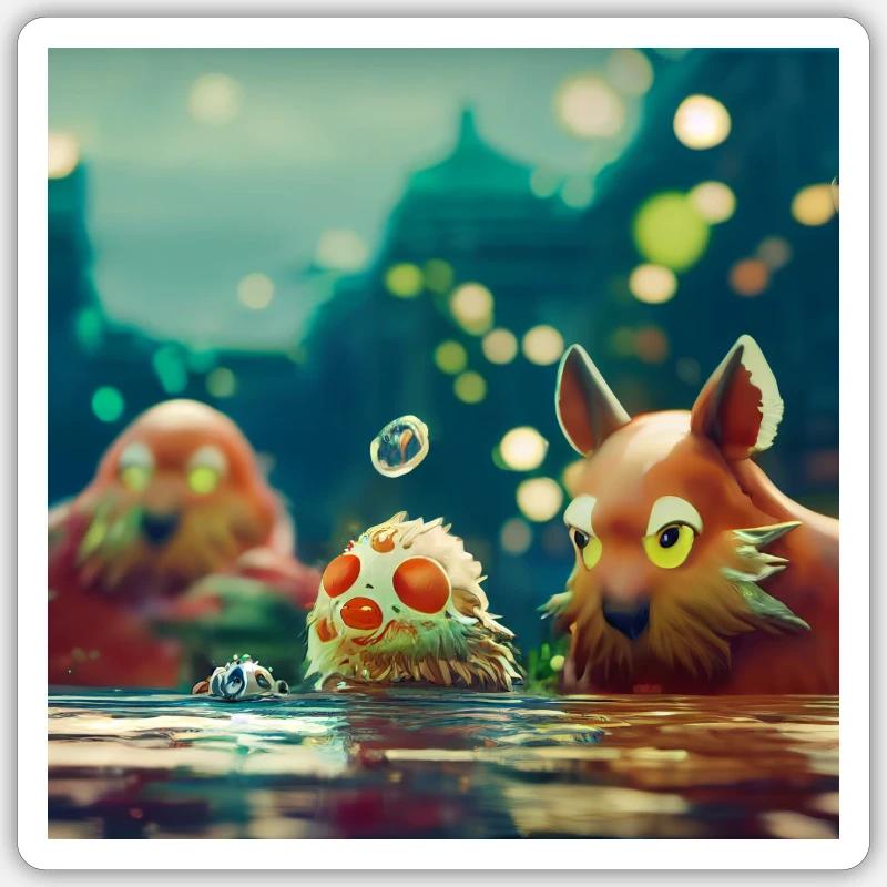 Animafun Sticker taille S (10 x 10 cm)