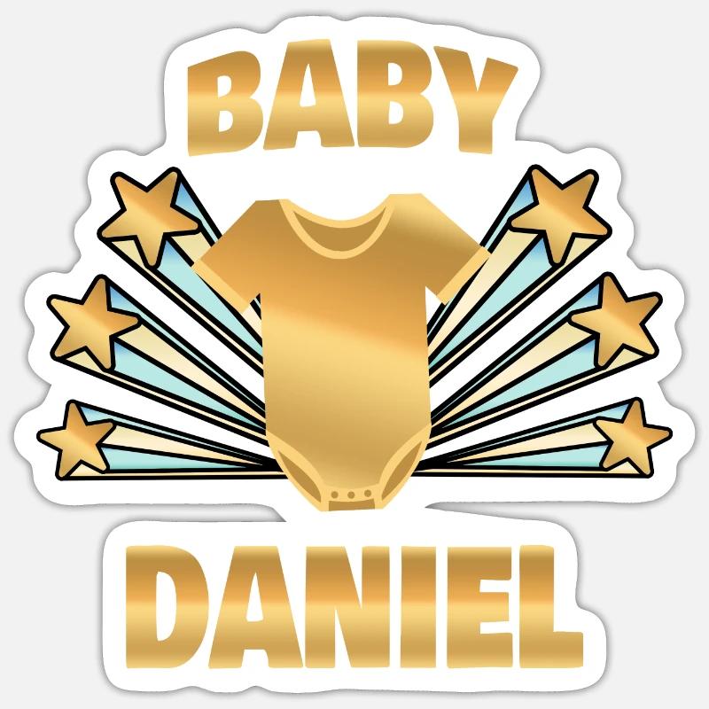 Pregnant Daniel - Sticker size S (10 x 10 cm) - white matte