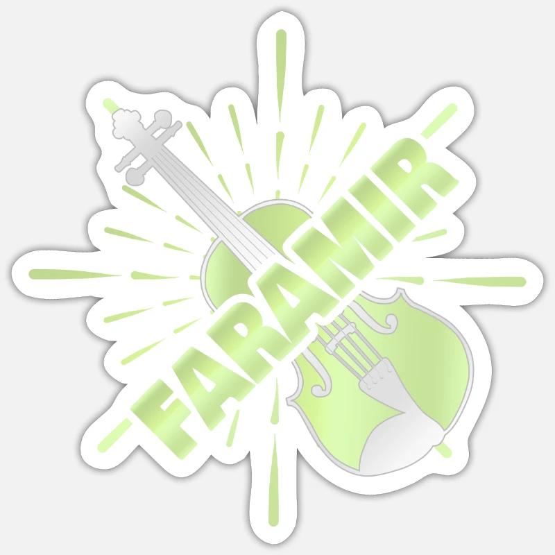 Orchestre Faramir - Sticker taille S (10 x 10 cm) - blanc mat