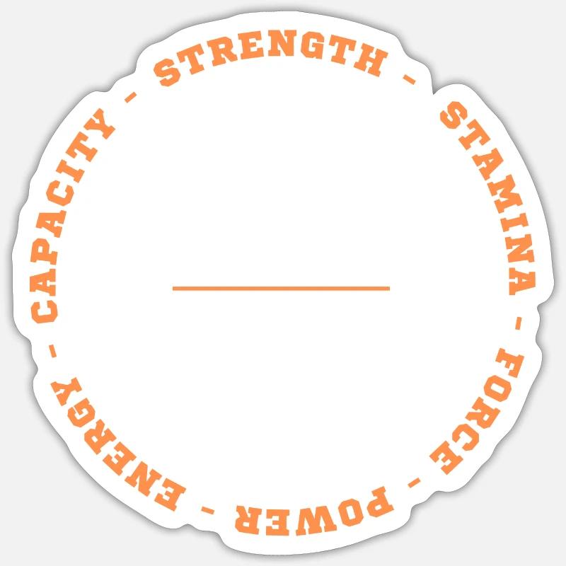 force-endurance-force-puissance-énergie-capacité Sticker taille S (10 x 10 cm)