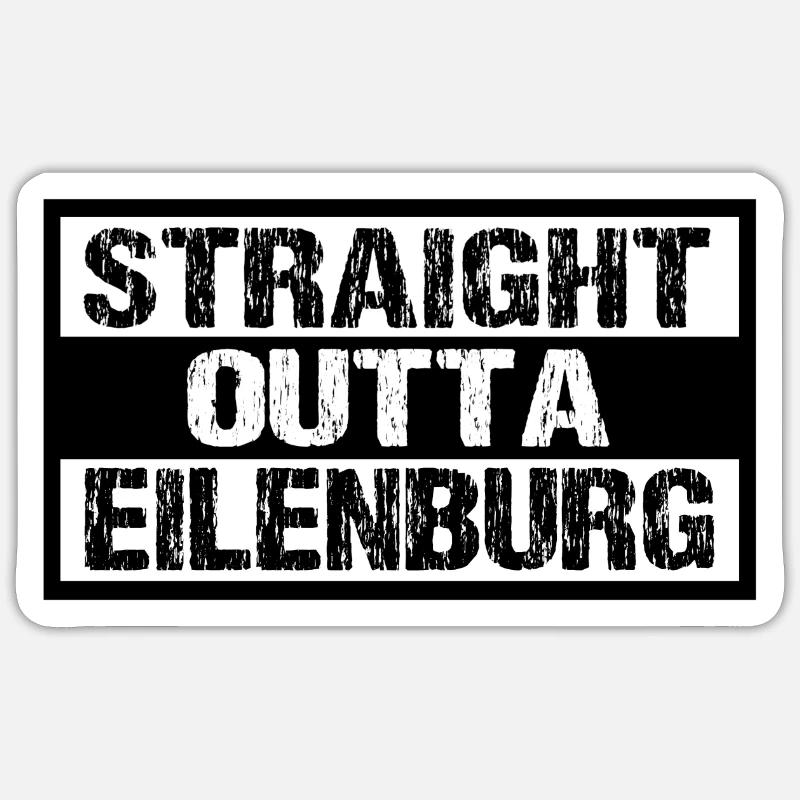Eilenburg - Sticker Größe S (10 x 10 cm) - Mattweiß