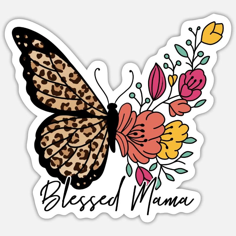 gesegnete Mama Sticker Größe S (10 x 10 cm)