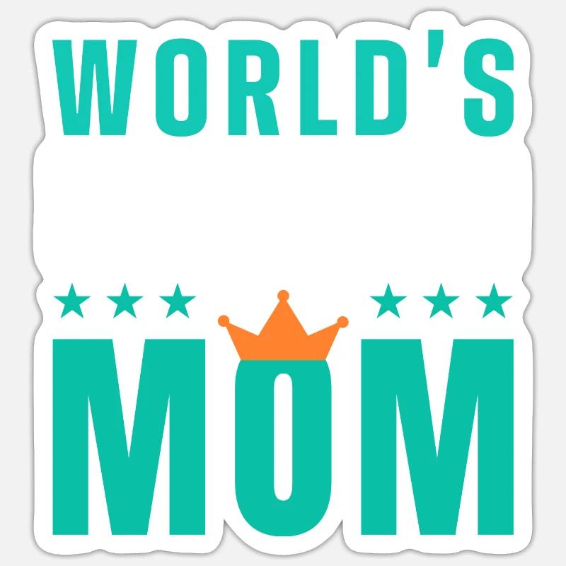Die beste Mutter der Welt - Sticker Größe S (10 x 10 cm) - Mattweiß