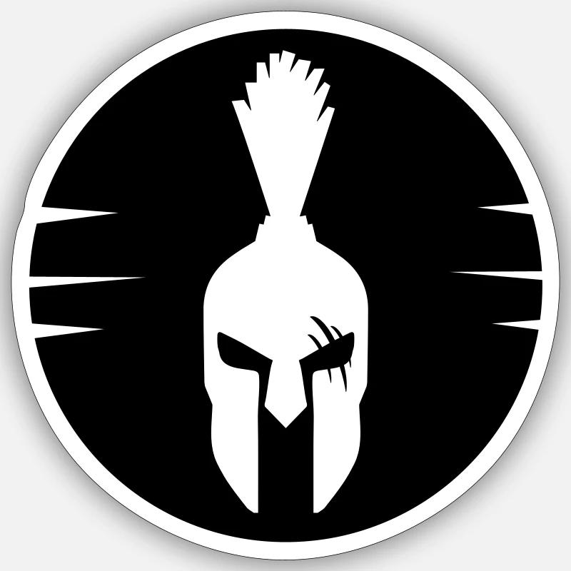 Spartans - Sticker size S (10 x 10 cm) - white matte
