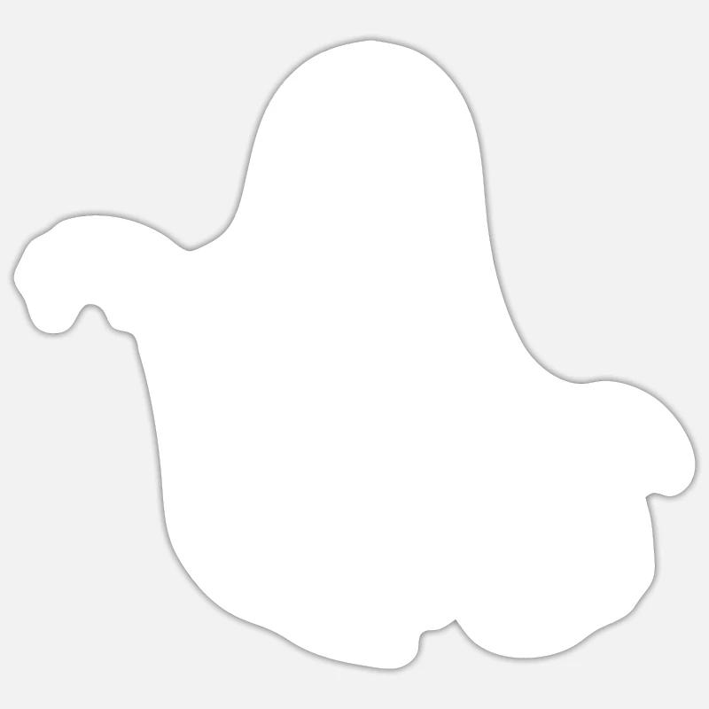 Ghost Ghosts Witching Hour Halloween Sticker size S (10 x 10 cm)