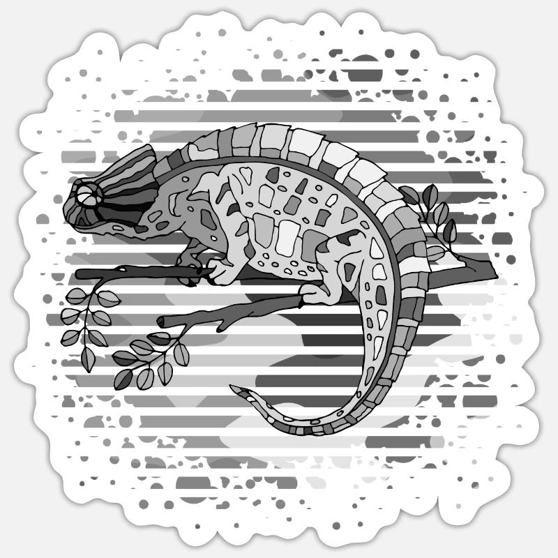Caméléon Sticker taille S (10 x 10 cm)