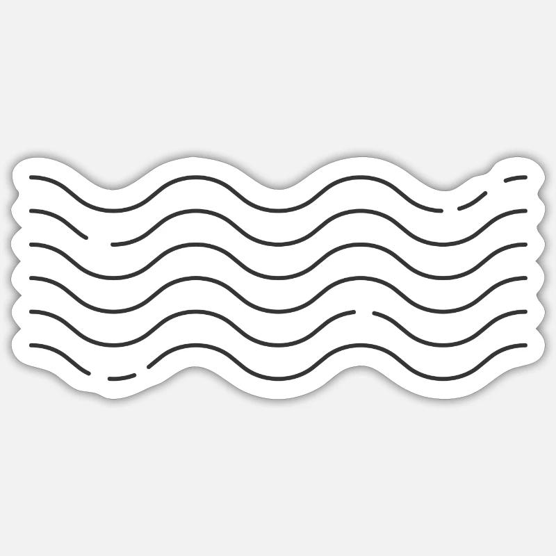 Waves Sticker Größe S (10 x 10 cm)