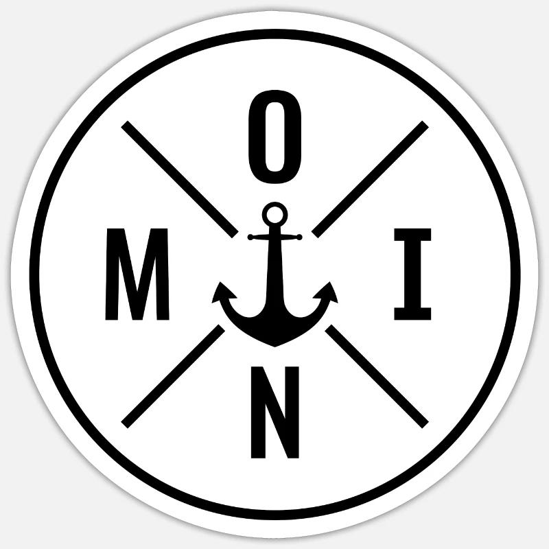 Moin - Sticker Größe S (10 x 10 cm) - Mattweiß