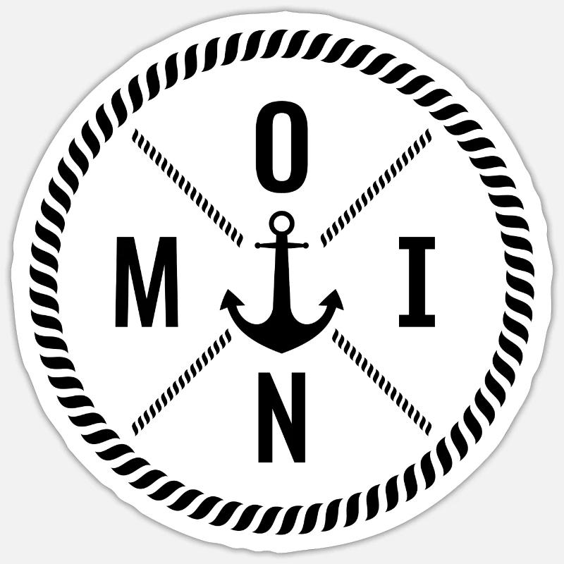 Moin - Sticker Größe S (10 x 10 cm) - Mattweiß