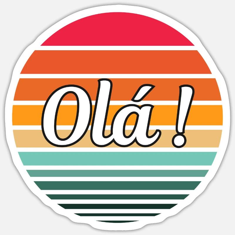 Hello! Sticker size S (10 x 10 cm)