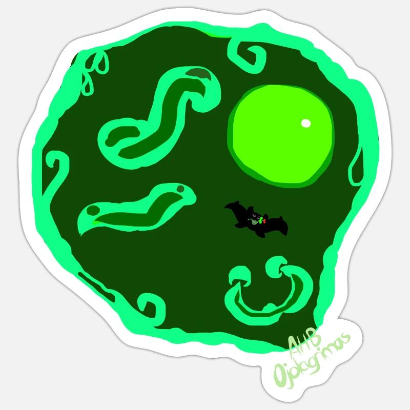 Spiegelei von Isabel B. - Sticker Größe S (10 x 10 cm) - Mattweiß