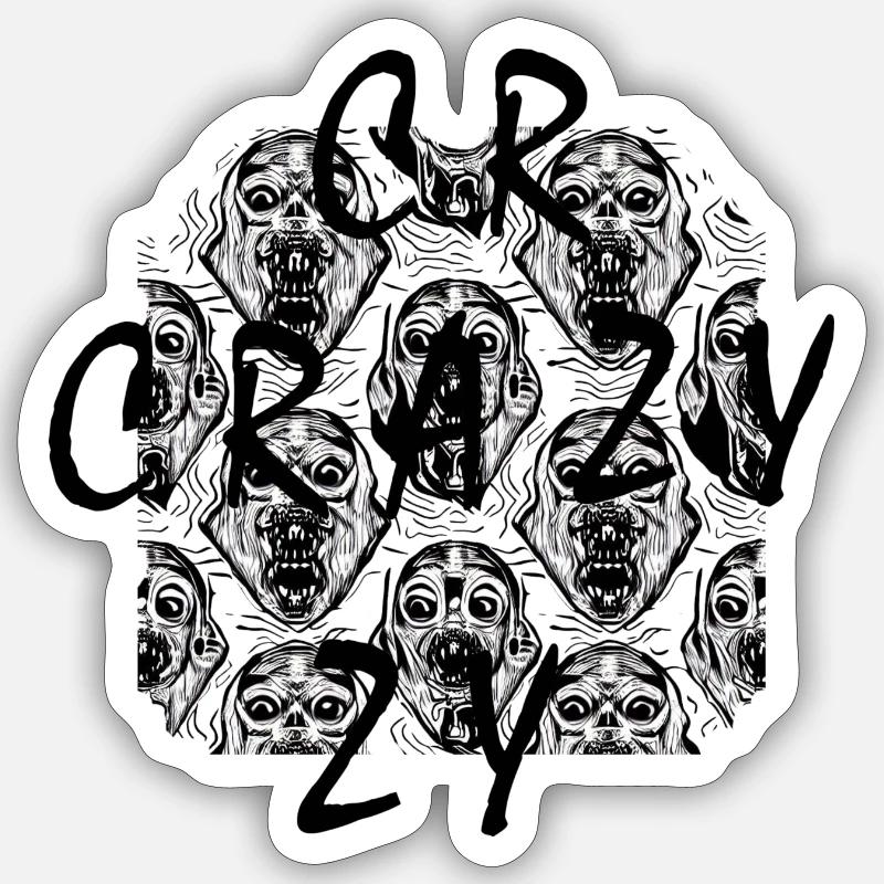 Crazy Sticker Größe S (10 x 10 cm)