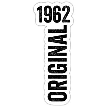 1962 Original Birthday Gift 1962 - Sticker size S (10 x 10 cm) - white matte - Front