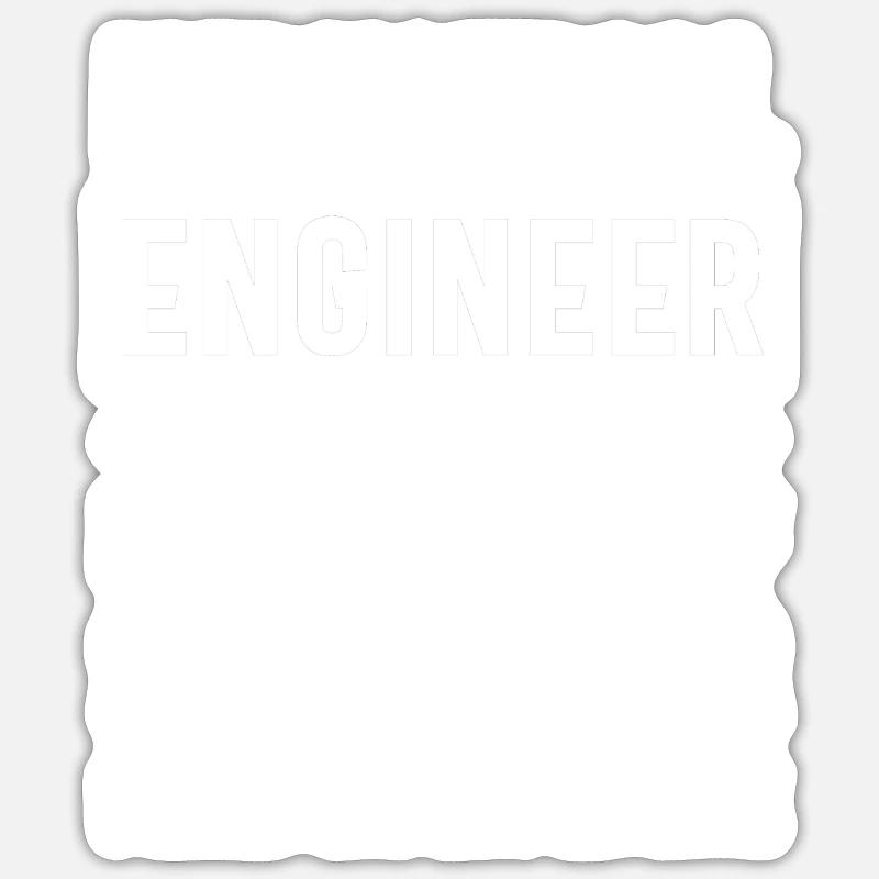 Ingénieur industriel - Sticker taille S (10 x 10 cm) - blanc mat