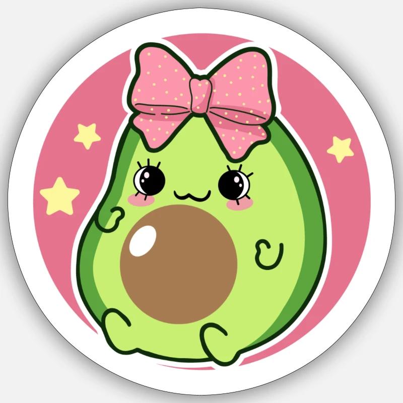 BÉBÉ AVOCAT - Sticker taille S (10 x 10 cm) - blanc mat