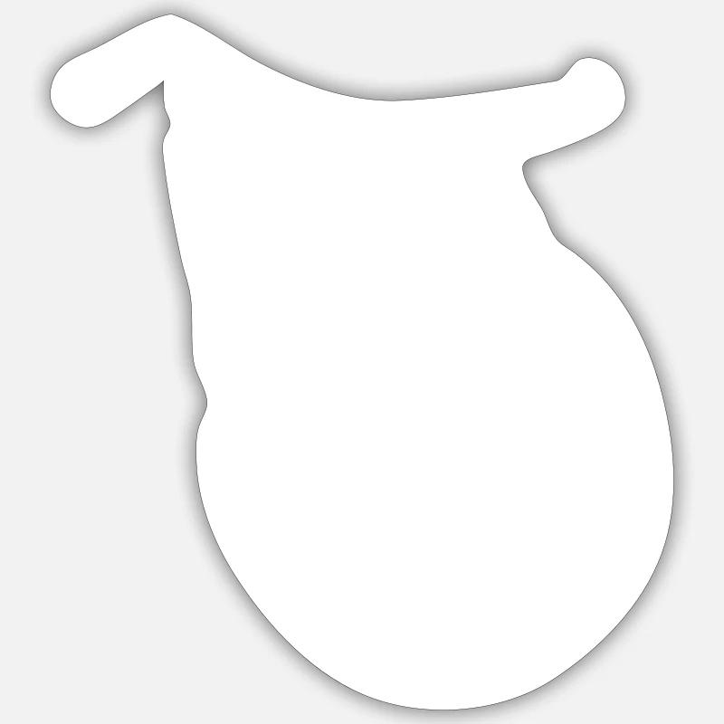 T-shirt Berne Pull Berne - Sticker taille S (10 x 10 cm) - blanc mat
