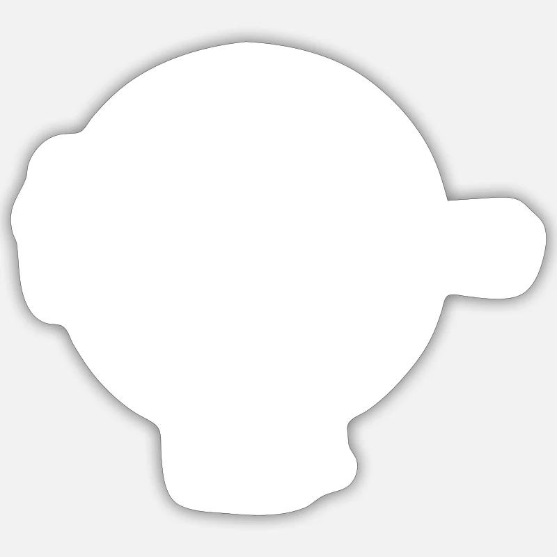 Hey hello - Sticker size S (10 x 10 cm) - white matte