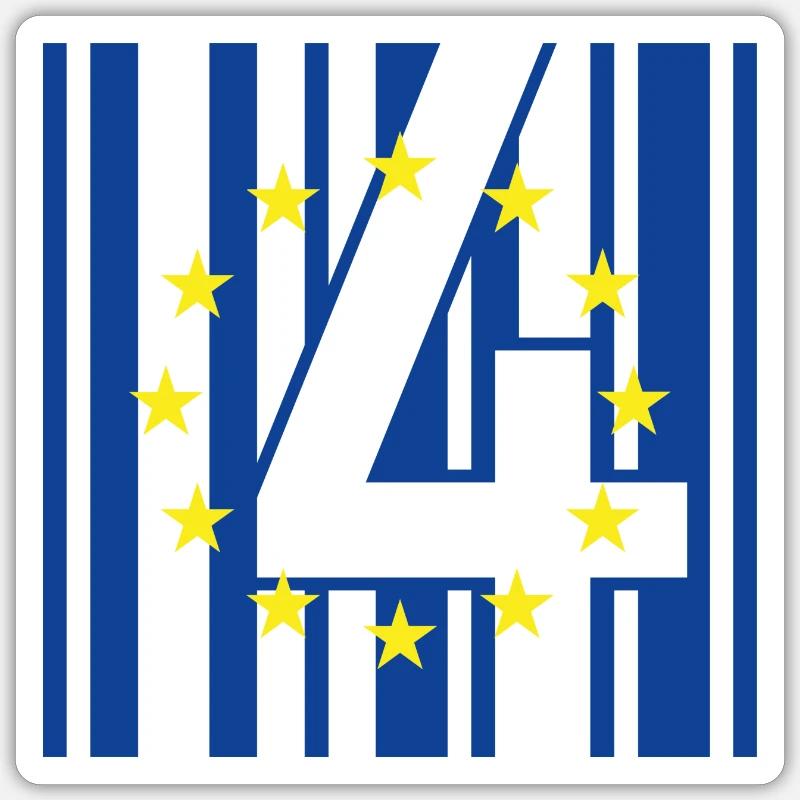 B4RCODE. EU - Sticker size S (10 x 10 cm) - white matte
