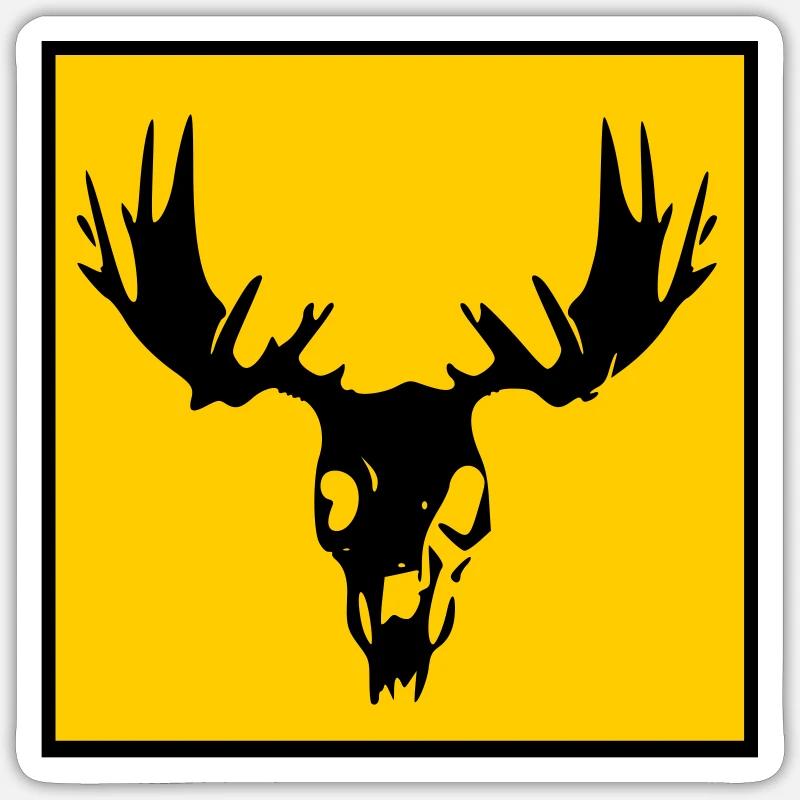 Moose sake Sticker size S (10 x 10 cm)