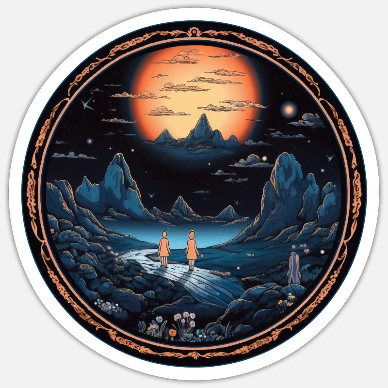 Magical journey - Sticker size S (10 x 10 cm) - white matte