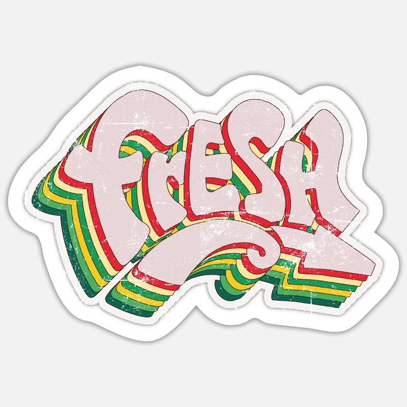 Fresh Graffiti - Sticker size S (10 x 10 cm) - white matte