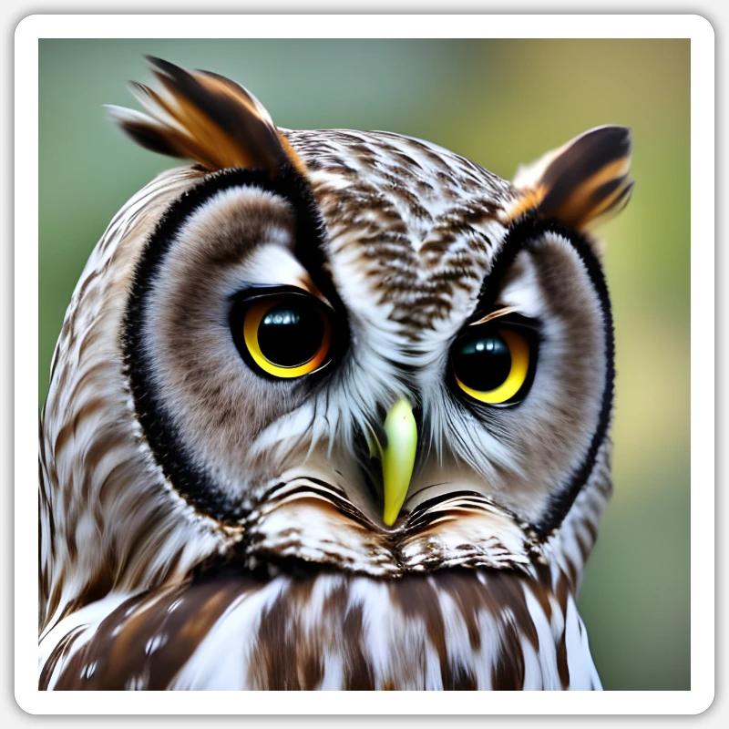 Eule Sticker Größe S (10 x 10 cm)