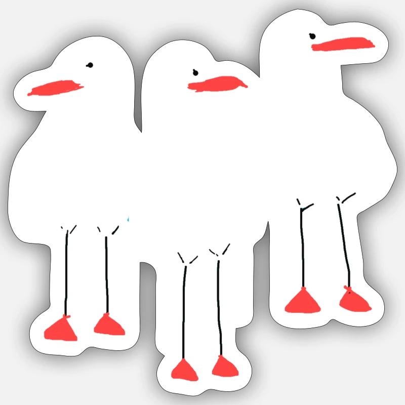 Seagulls Sticker size S (10 x 10 cm)