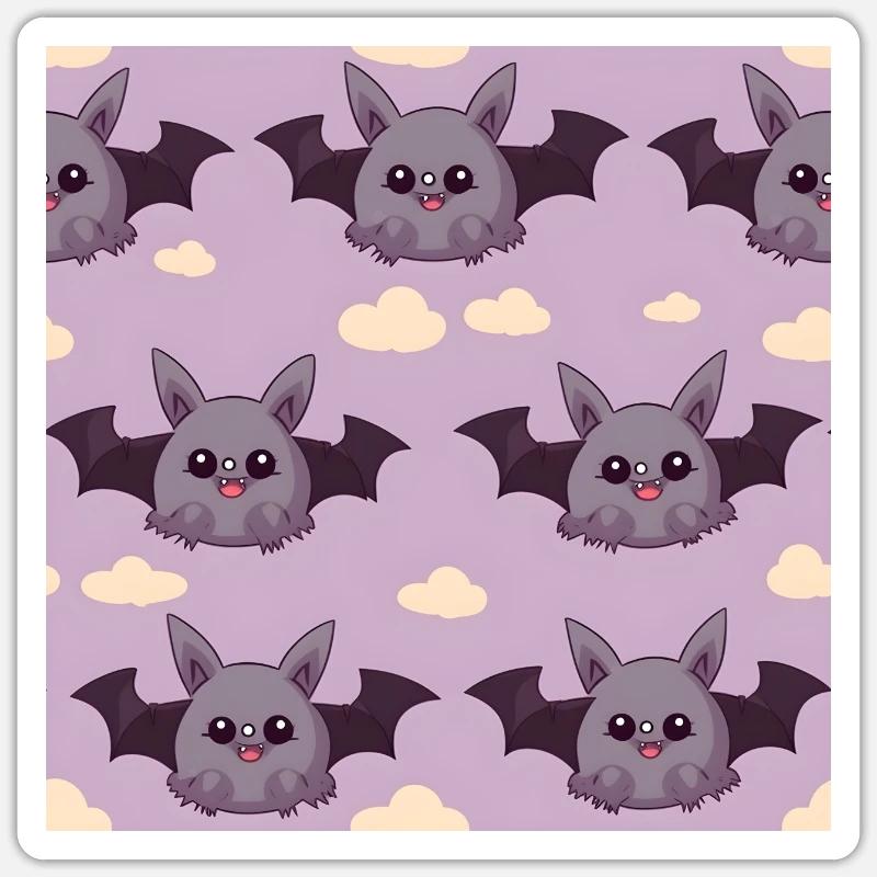 Comic Bat Adventures: Cute Bats Sticker size S (10 x 10 cm)