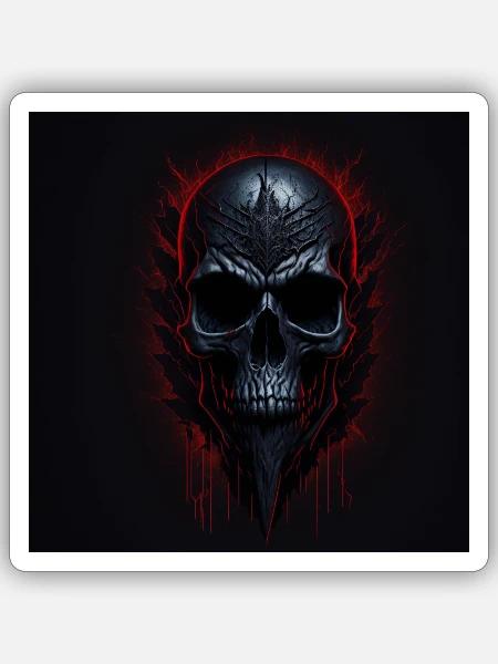 Heavy Metal 4 - Sticker Größe S (10 x 10 cm) - Mattweiß
