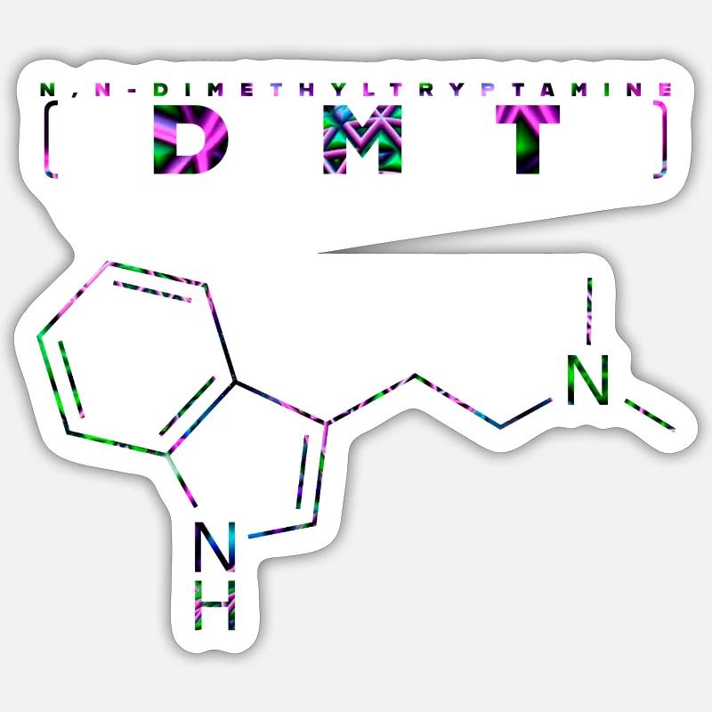 dmt molecule Sticker size S (10 x 10 cm)