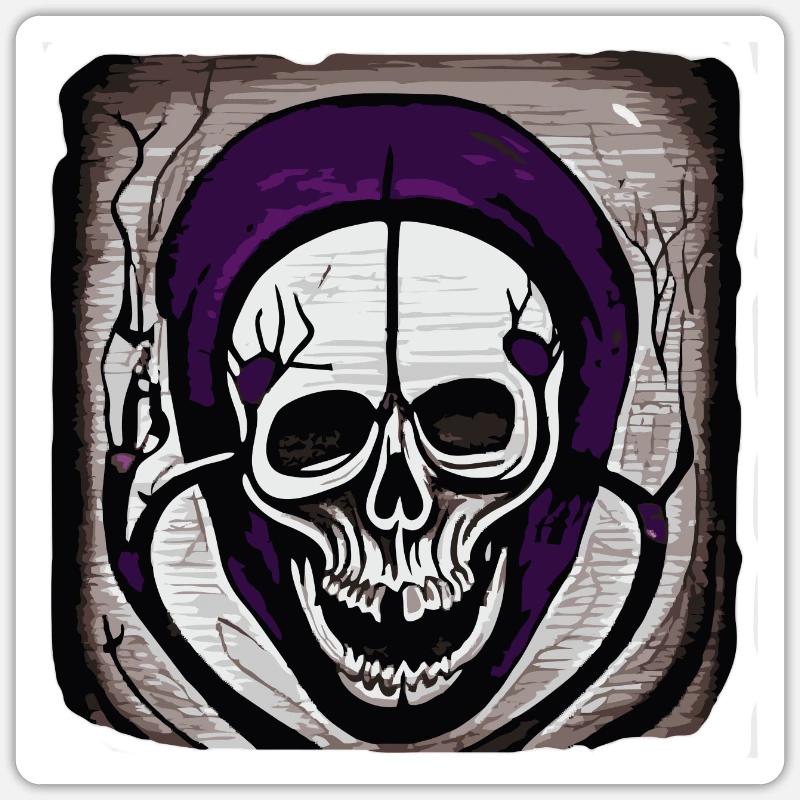 Calaverite - Sticker taille S (10 x 10 cm) - blanc mat