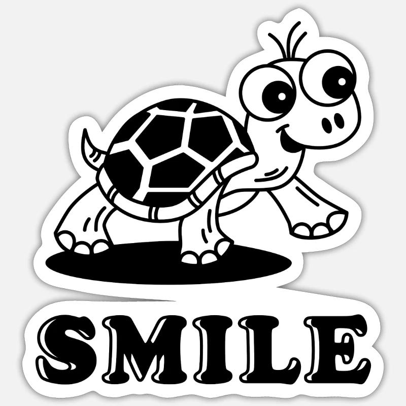 Turtle Sticker size S (10 x 10 cm)