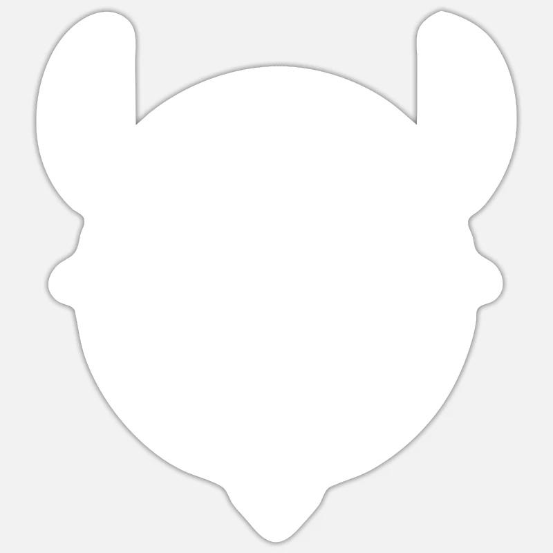 Kuh Schädel Boho Sticker Größe S (10 x 10 cm)