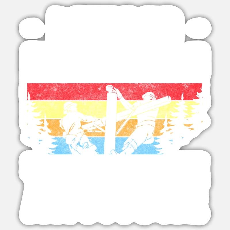 Tension d’occupation du courant - Sticker taille S (10 x 10 cm) - blanc mat